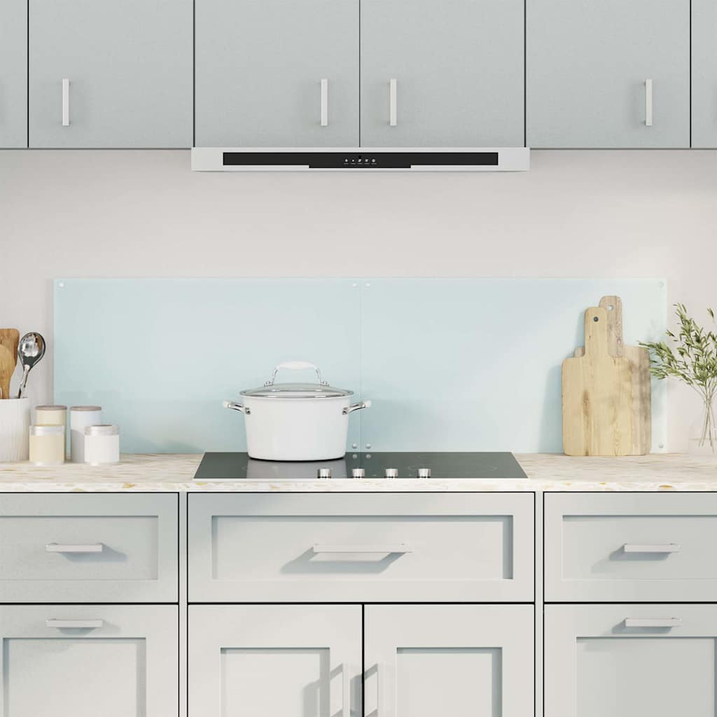 Kitchen splashbacks 2 pcs transparent tempered glass 70x40 cm