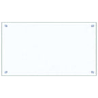 Salpicaderos cocina 2 uds vidrio templado transparente 70x40 cm