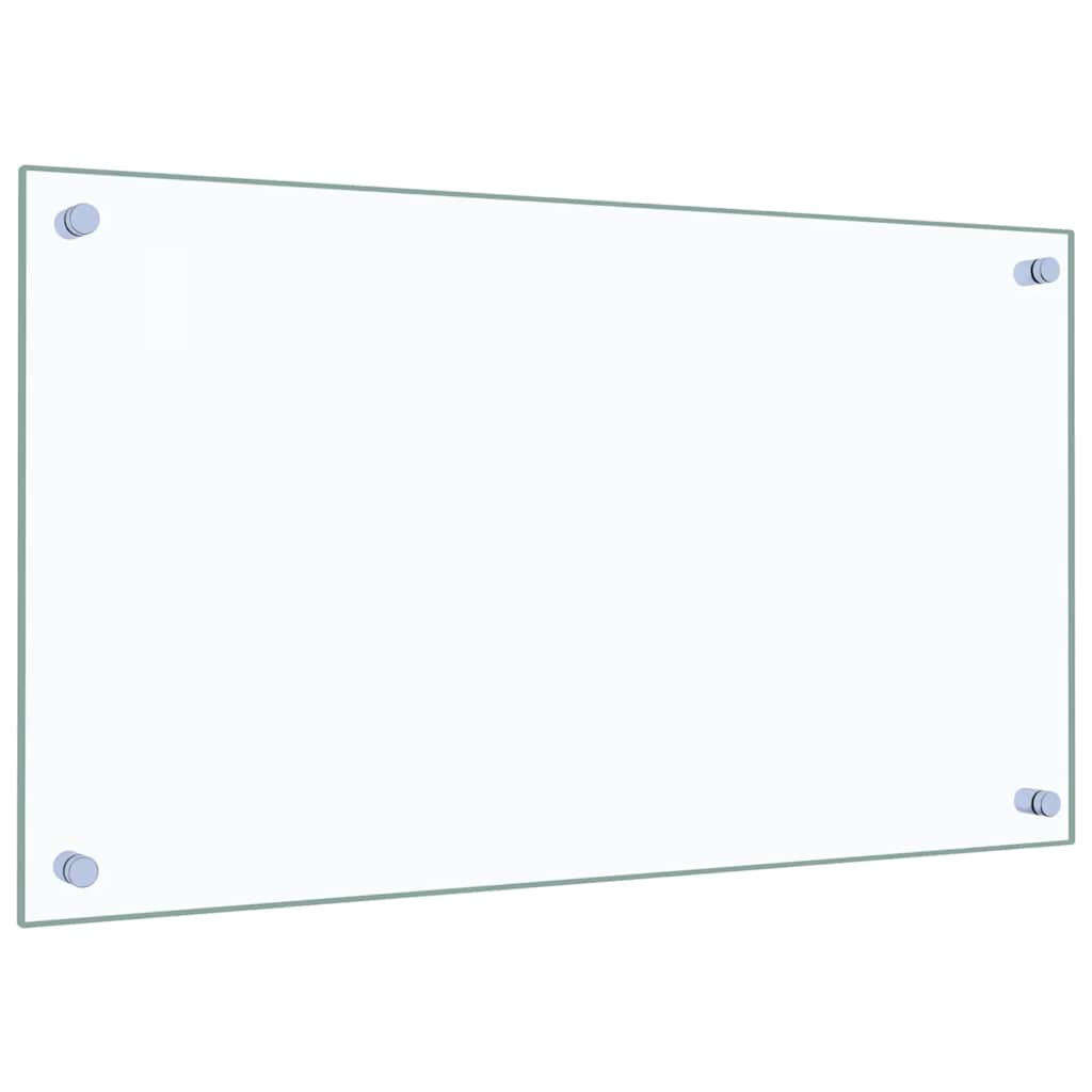 Salpicaderos cocina 2 uds vidrio templado transparente 70x40 cm