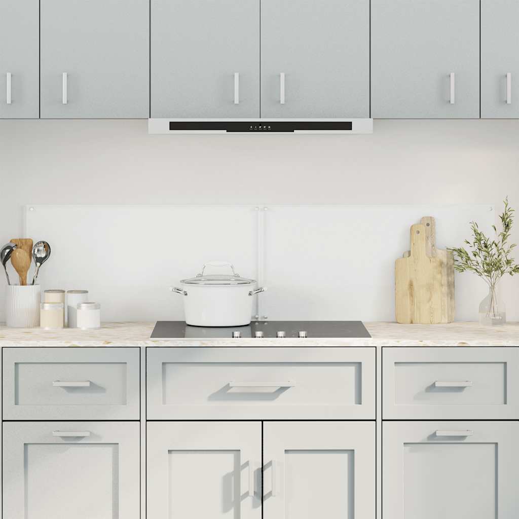 Kitchen splashbacks 2 pcs transparent tempered glass 70x40 cm