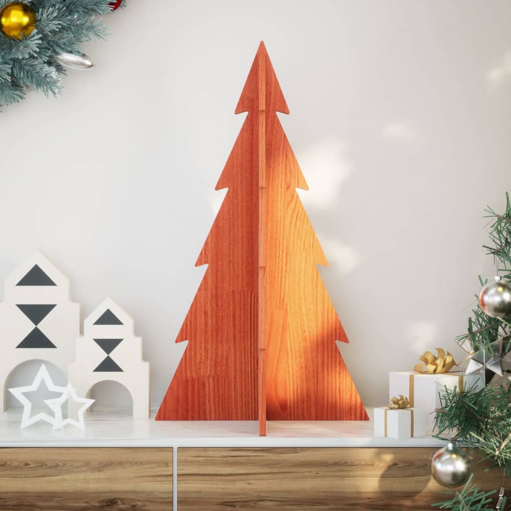 Árbol de Navidad de adorno madera maciza 110 cm