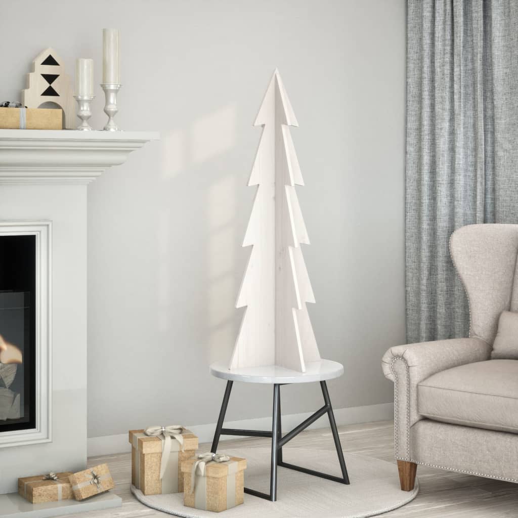 Árbol de Navidad de adorno madera maciza 110 cm