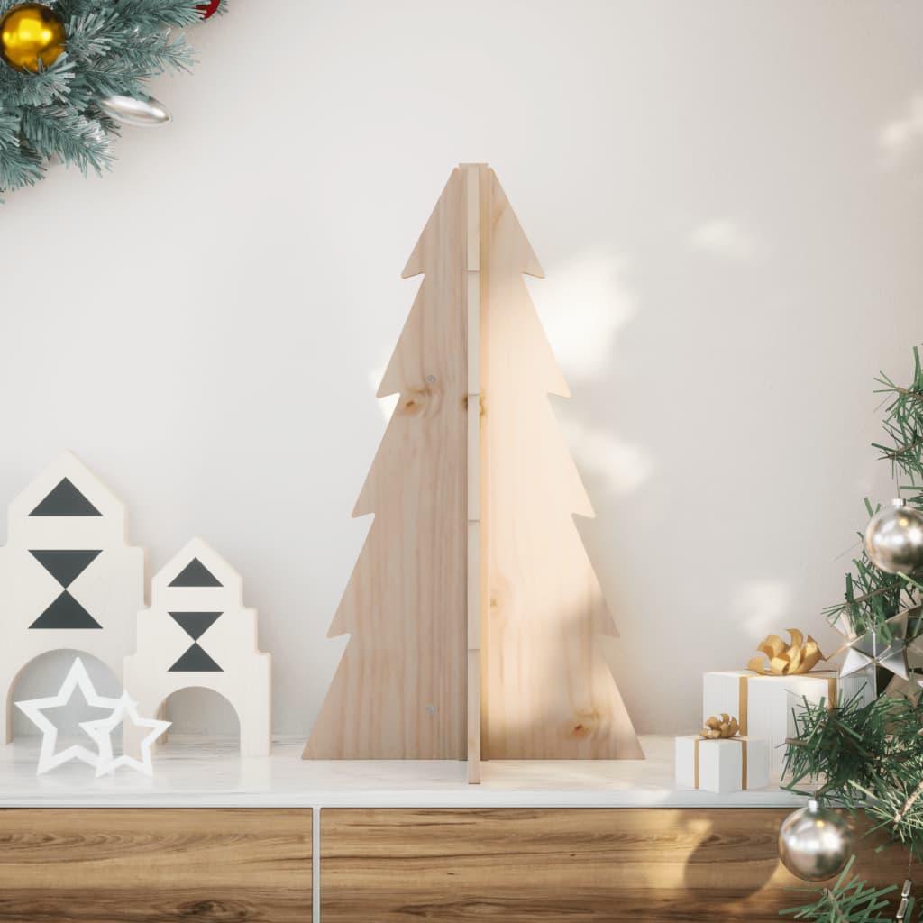Árbol de Navidad de adorno madera maciza 110 cm