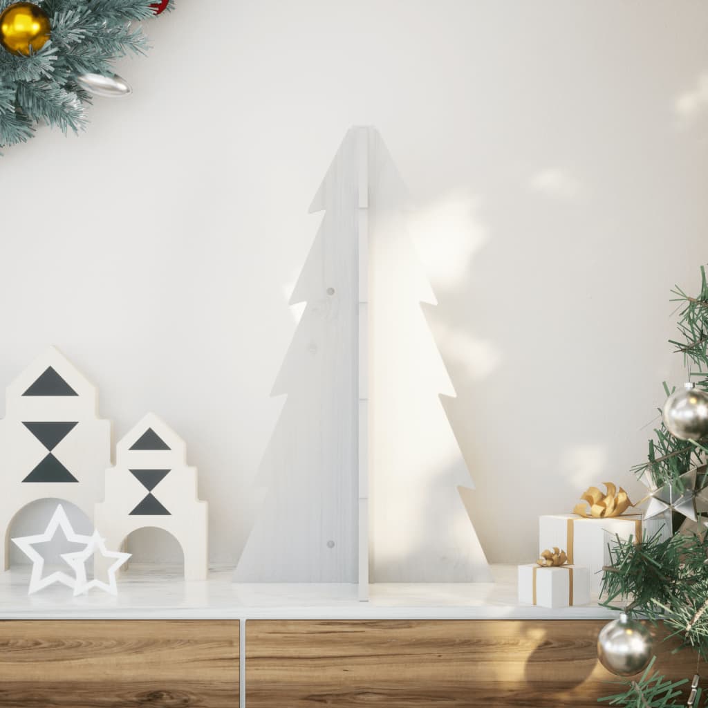 Árbol de Navidad de adorno madera maciza 110 cm