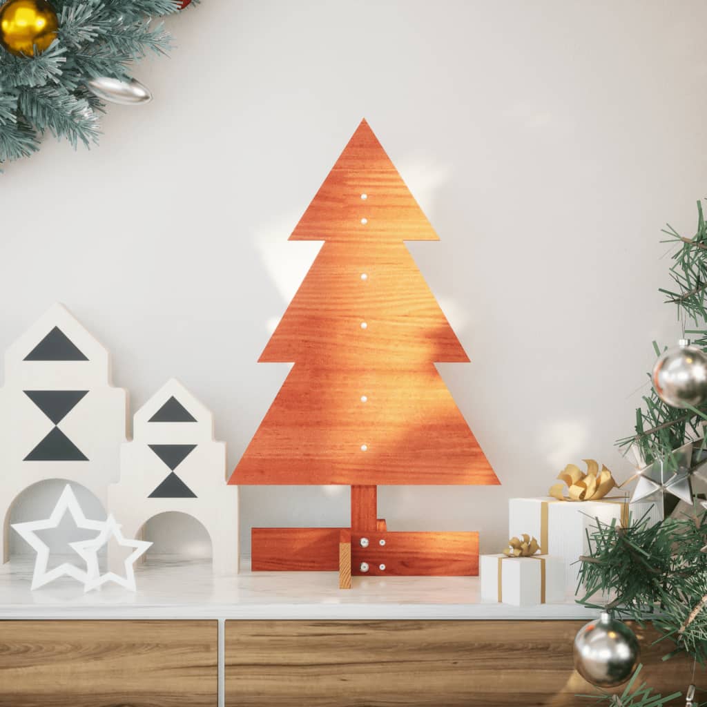 Árbol de Navidad de adorno madera maciza 110 cm