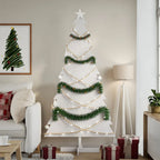 Árbol de Navidad de adorno madera maciza 110 cm