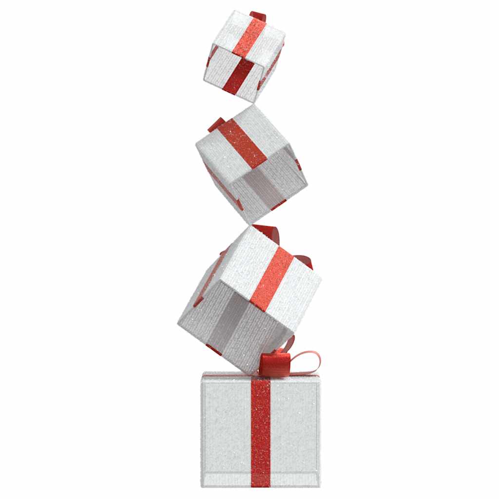 Caja de Regalo Decoración Navideña 80 LEDs blanco cálido