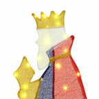 Iluminación navideña de los 3 Reyes Magos 3 pcs Cálido 105 cm