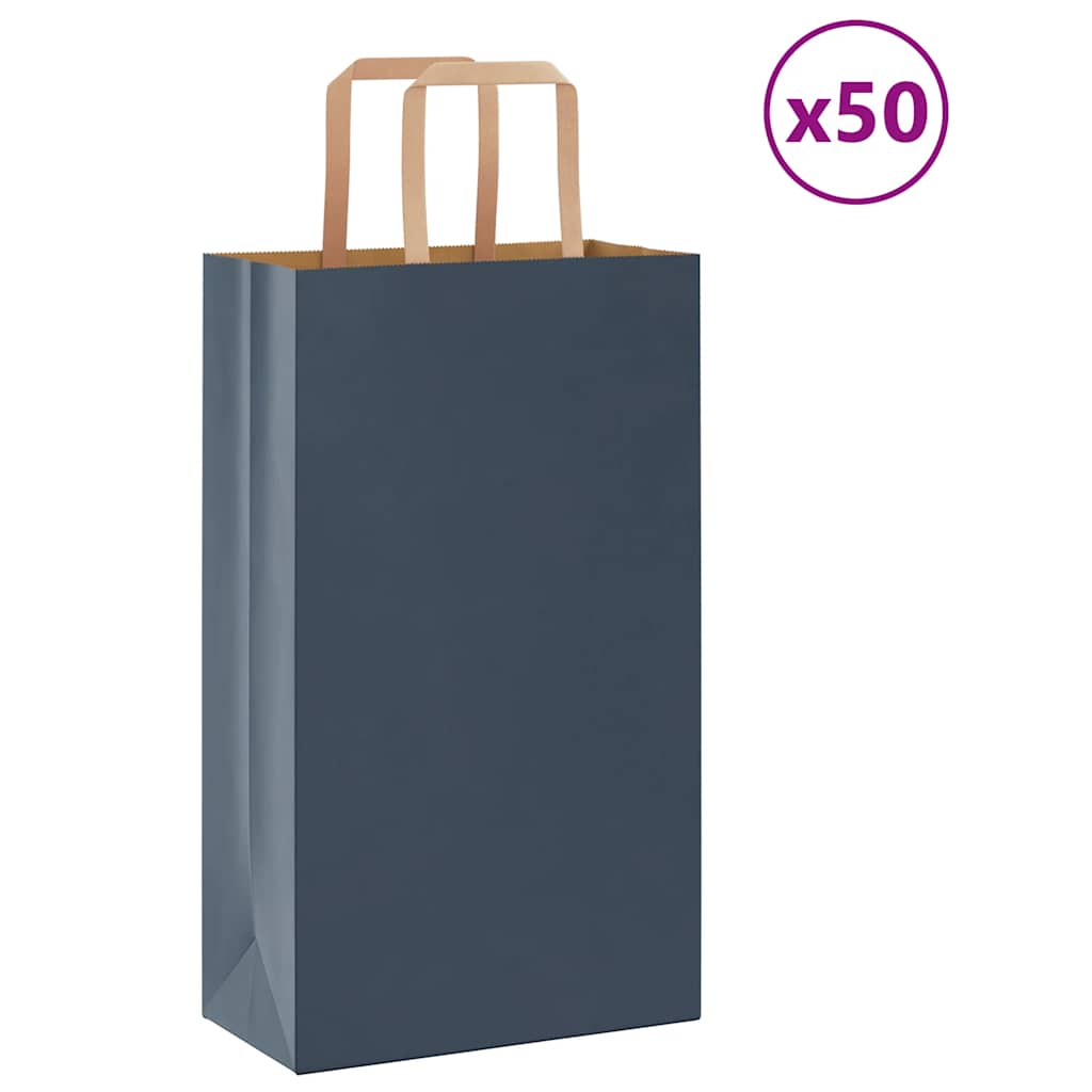 Bolsas de papel con asas 250 uds amarillas 15x8x21 cm
