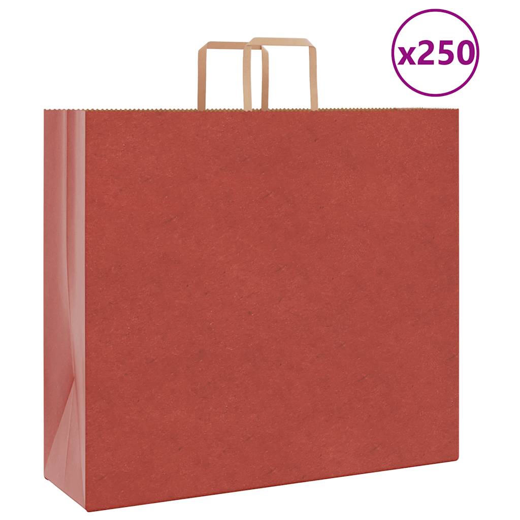Bolsas de papel con asas 250 uds amarillas 15x8x21 cm