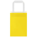 Bolsas de papel con asas 250 uds amarillas 15x8x21 cm