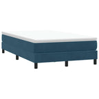 Cama box spring con colchón cuero sintético blanco 100x200 cm