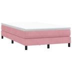 Cama box spring con colchón cuero sintético blanco 100x200 cm