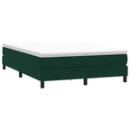 Cama box spring con colchón cuero sintético blanco 100x200 cm