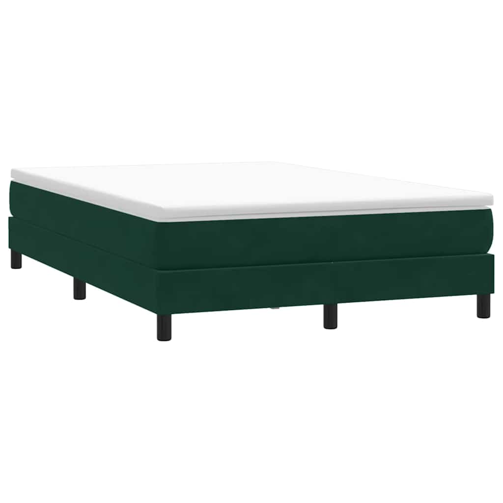 Cama box spring con colchón cuero sintético blanco 100x200 cm