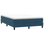 Cama box spring con colchón cuero sintético blanco 100x200 cm