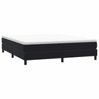 Cama box spring con colchón cuero sintético blanco 100x200 cm