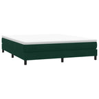 Cama box spring con colchón cuero sintético blanco 100x200 cm