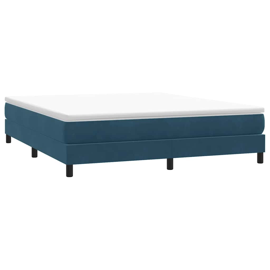 Cama box spring con colchón cuero sintético blanco 100x200 cm