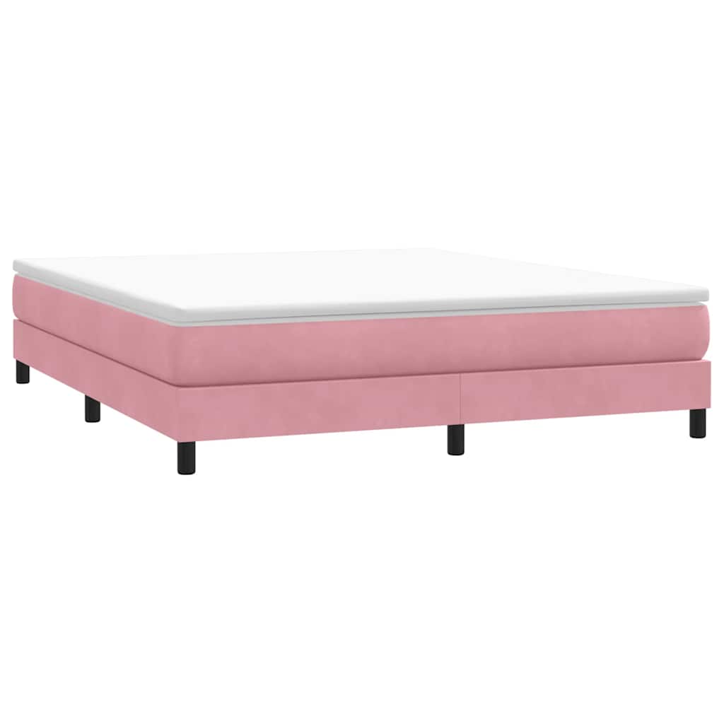 Cama box spring con colchón cuero sintético blanco 100x200 cm