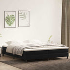 Cama box spring con colchón cuero sintético blanco 100x200 cm