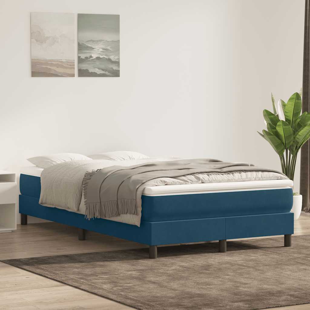 Cama box spring con colchón cuero sintético blanco 100x200 cm