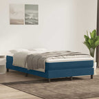 Cama box spring con colchón cuero sintético blanco 100x200 cm