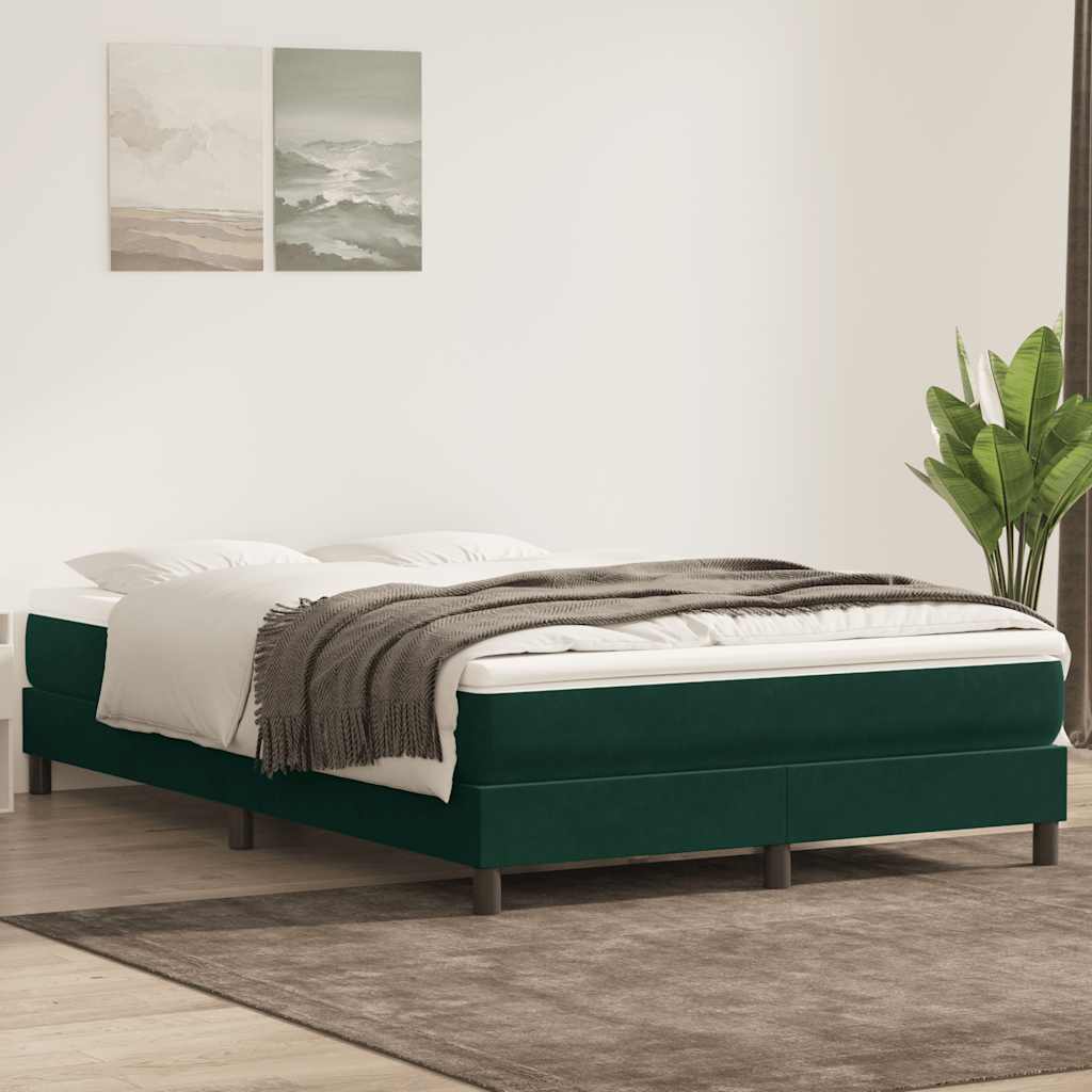 Cama box spring con colchón cuero sintético blanco 100x200 cm