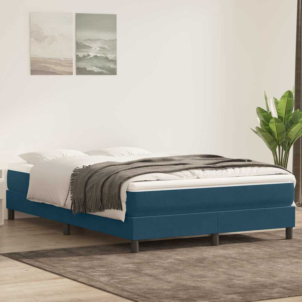 Cama box spring con colchón cuero sintético blanco 100x200 cm