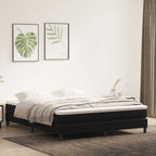 Cama box spring con colchón cuero sintético blanco 100x200 cm