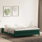 Cama box spring con colchón cuero sintético blanco 100x200 cm