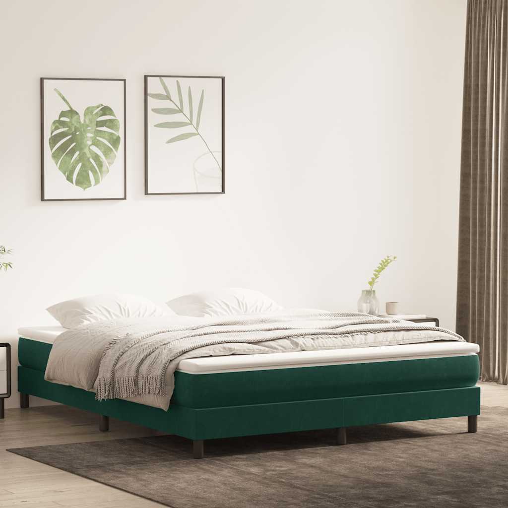 Cama box spring con colchón cuero sintético blanco 100x200 cm