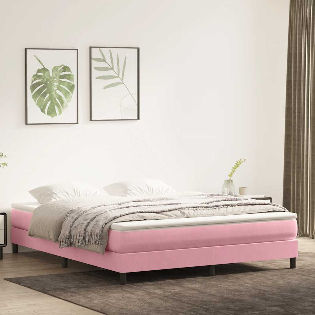 Cama box spring con colchón cuero sintético blanco 100x200 cm