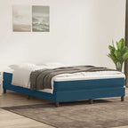 Cama box spring con colchón cuero sintético blanco 100x200 cm