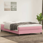 Cama box spring con colchón cuero sintético blanco 100x200 cm