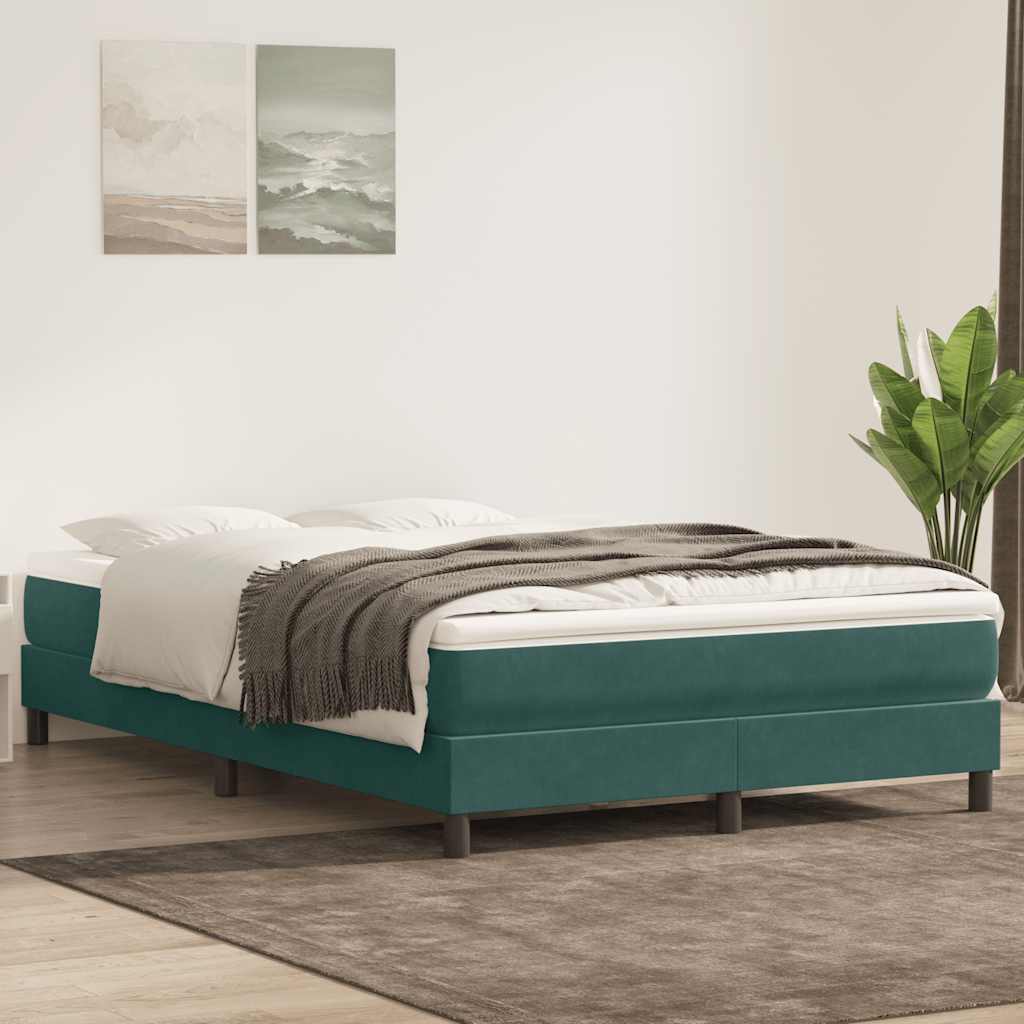 Cama box spring con colchón cuero sintético blanco 100x200 cm
