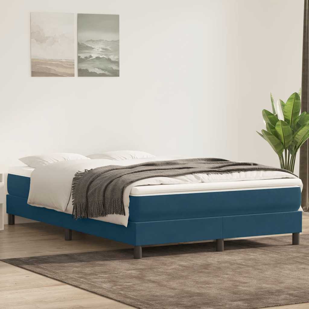 Cama box spring con colchón cuero sintético blanco 100x200 cm