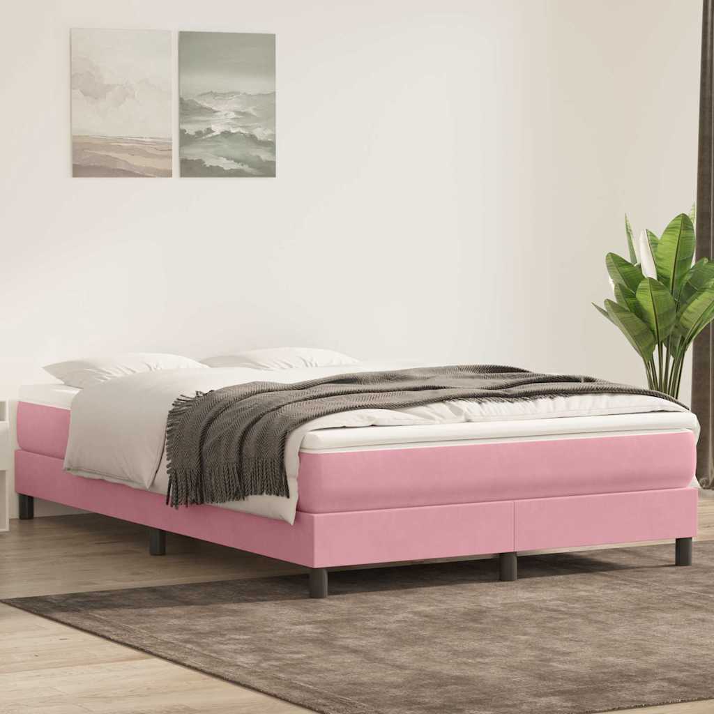 Cama box spring con colchón cuero sintético blanco 100x200 cm