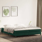 Cama box spring con colchón cuero sintético blanco 100x200 cm