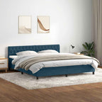 Cama box spring con colchón cuero sintético blanco 100x200 cm