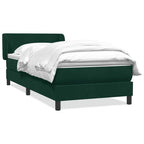 Cama box spring con colchón cuero sintético blanco 100x200 cm