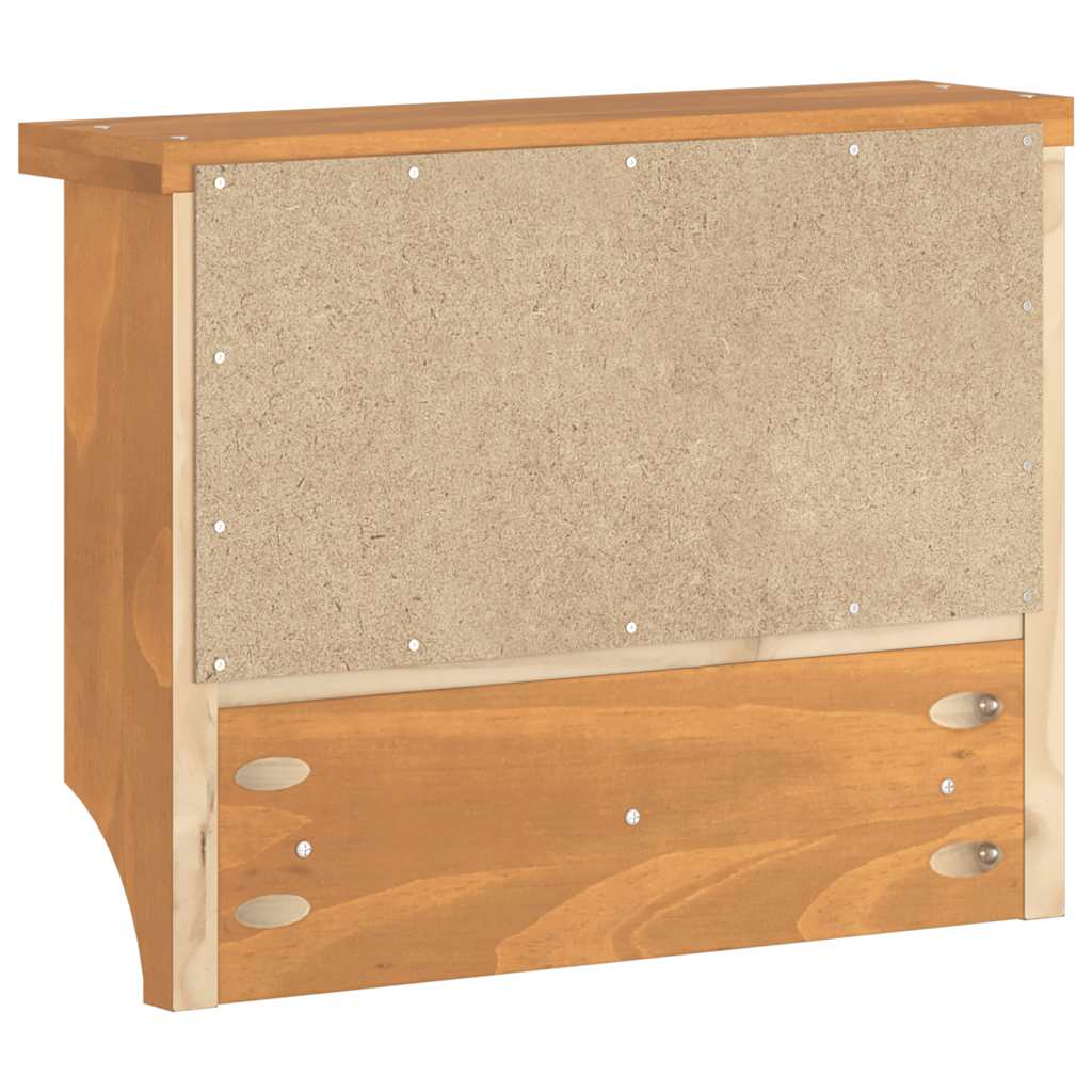 Perchero de pared SANDNES 45x12x35 cm madera maciza de pino