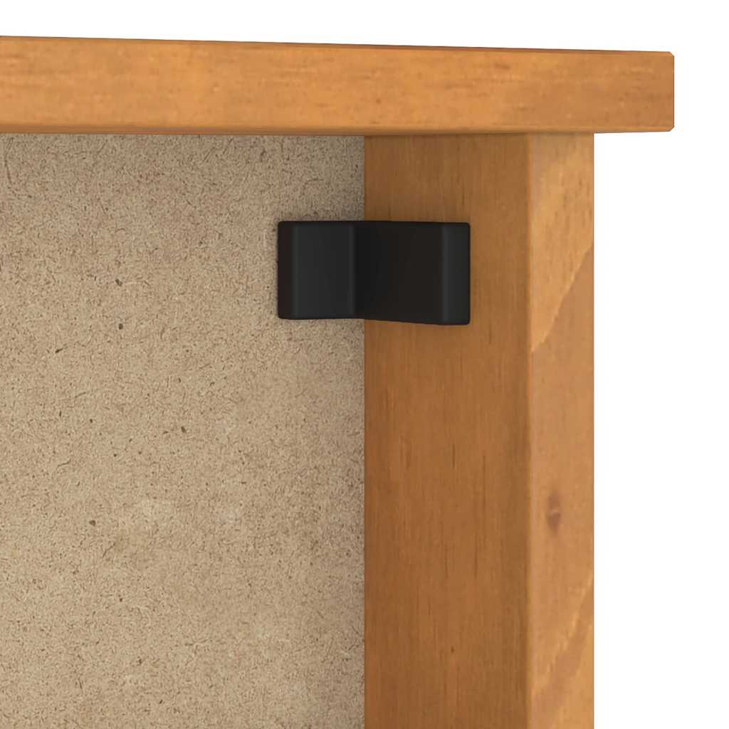 Perchero de pared SANDNES 45x12x35 cm madera maciza de pino