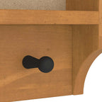 Perchero de pared SANDNES 45x12x35 cm madera maciza de pino