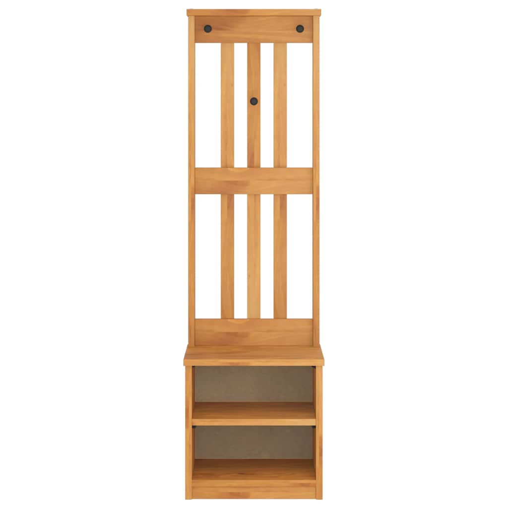 Perchero de entrada SANDNES 45x40x159,5cm madera maciza de pino
