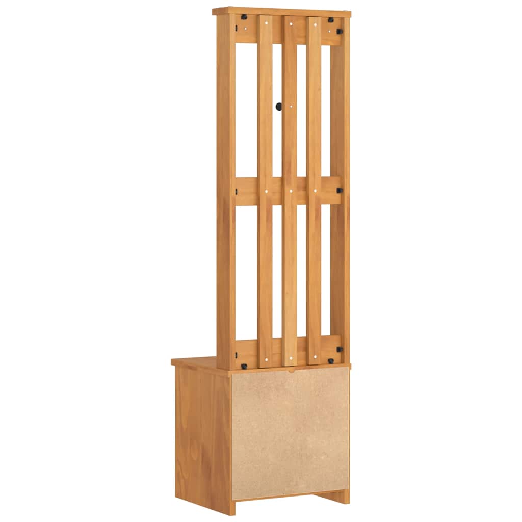 Perchero de entrada SANDNES 45x40x159,5cm madera maciza de pino