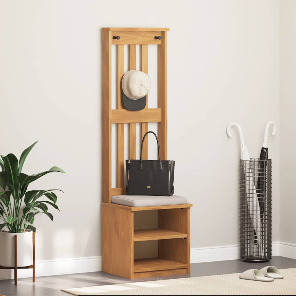 Perchero de entrada SANDNES 45x40x159,5cm madera maciza de pino