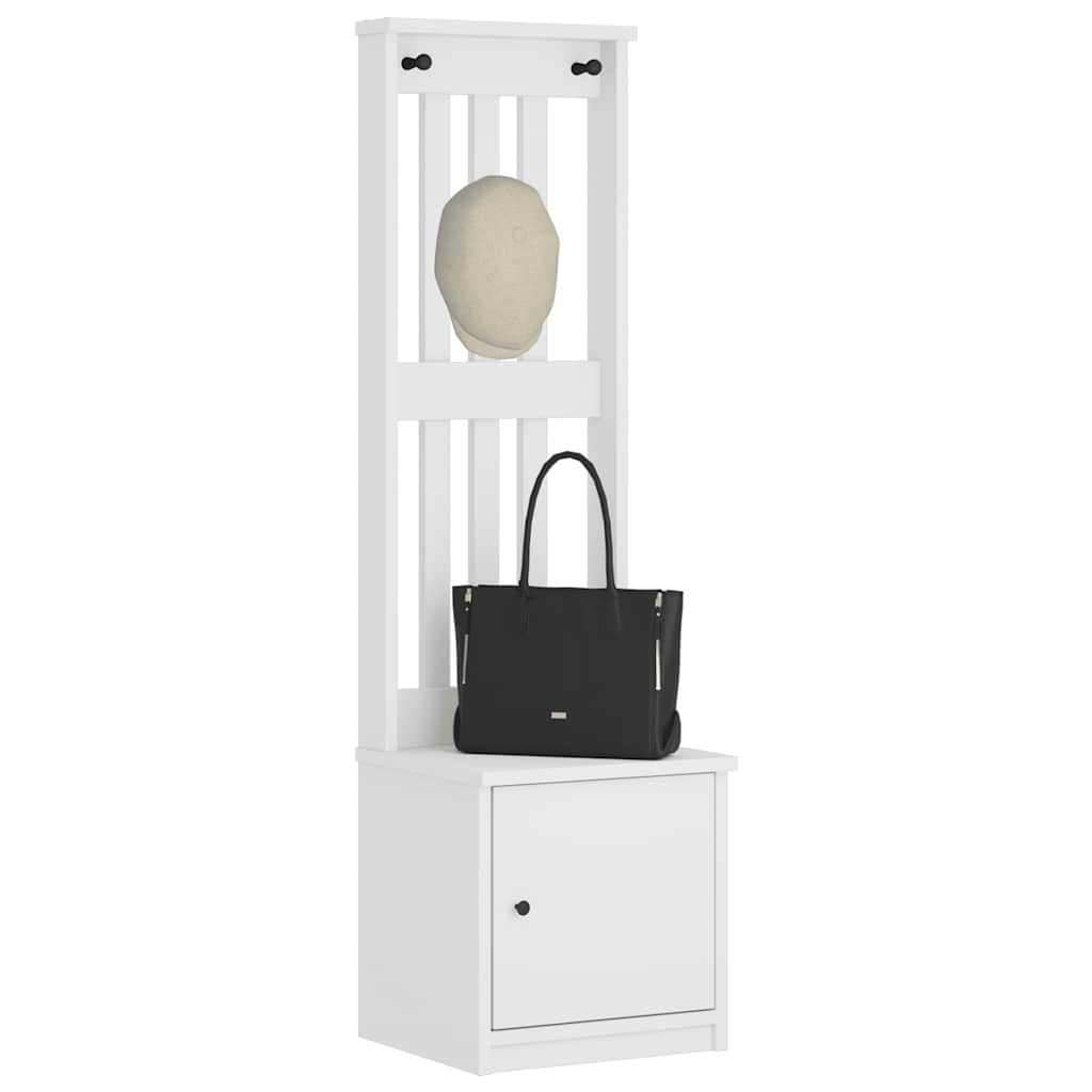 Perchero de entrada SANDNES 45x40x159,5cm madera maciza de pino