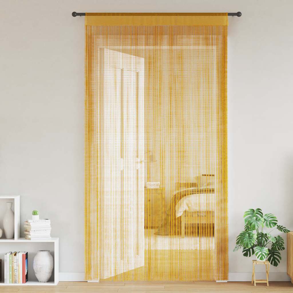 Cortinas de cuerdas 2 uds morado 100x250 cm