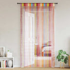 Cortinas de cuerdas 2 uds morado 100x250 cm